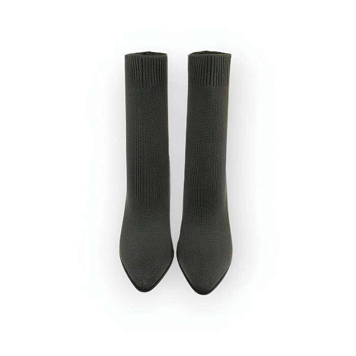 Kiras - Enkelsok Laarzen met  Transparante Hak