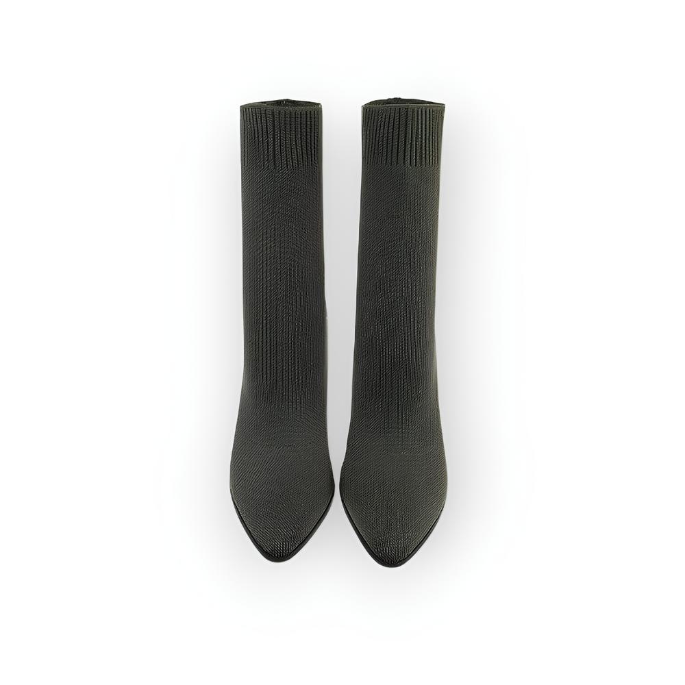 Kiras - Enkelsok Laarzen met Transparante Hak