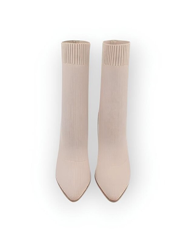 Kiras - Enkelsok Laarzen met Transparante Hak