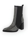 Sondra – Enkelboots  Studs - Blokhak