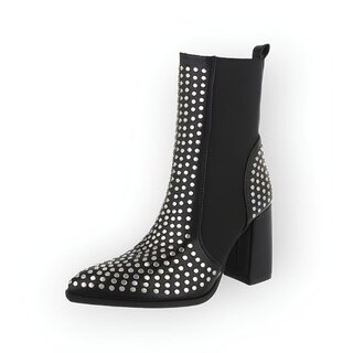 Sondra – Enkelboots  Studs - Blokhak