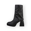 Lira – Elegante Enkelboots met Flapdetail, Comfortabele Hak - Ritssluiting