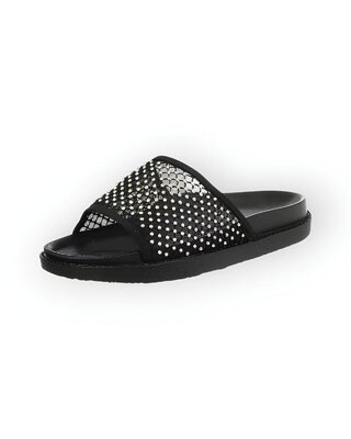 Noir – Dames Slippers - Stras