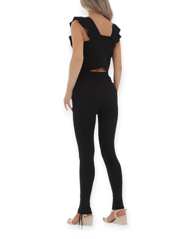 Eline – Tweedelige Set – Mouwloze Top En Broek Met Koorddetails