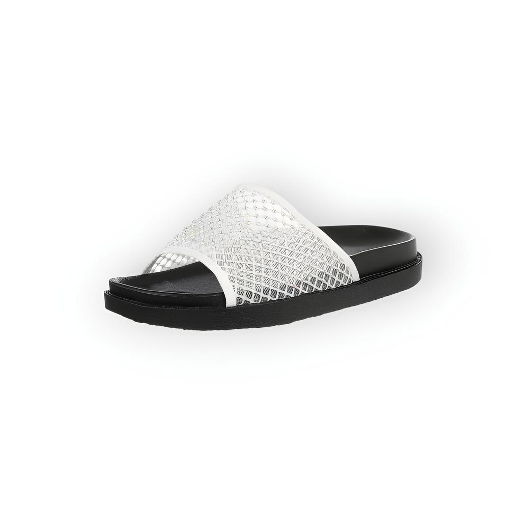 Noir – Slippers - Comfortzool - Strass Steentjes