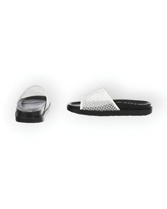 Noir – Slippers - Comfortzool - Strass Steentjes