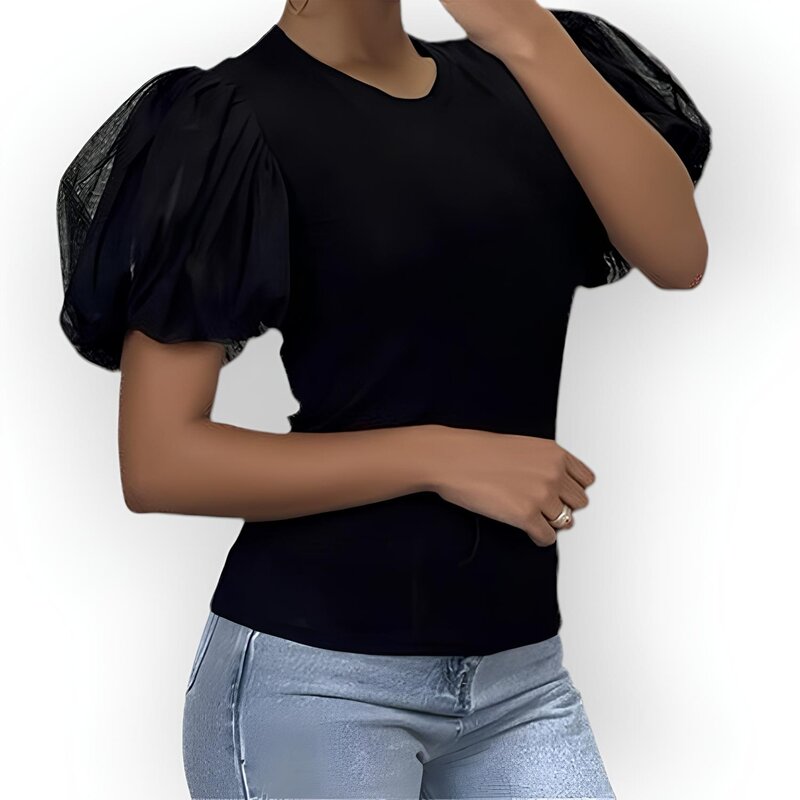 Ylva – T-shirt – Tule Pofmouwen