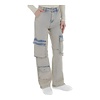 Zandkleurige Vintage Cargo Jeans - Stoere Used Look