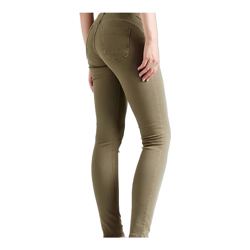 Kaki Skinny Jeans - Push-Up Effect - Comfortabele Pasvorm