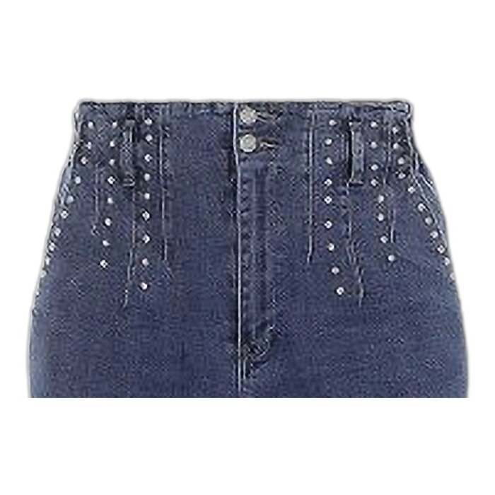 Denim Broek - Studs - Hoge Taille