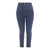 Denim Broek Met Studs - Hoge Taille