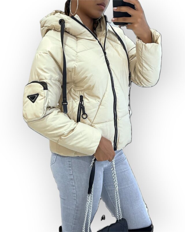 Avelyn Dons jack Luxe Kunstleer - Capuchon