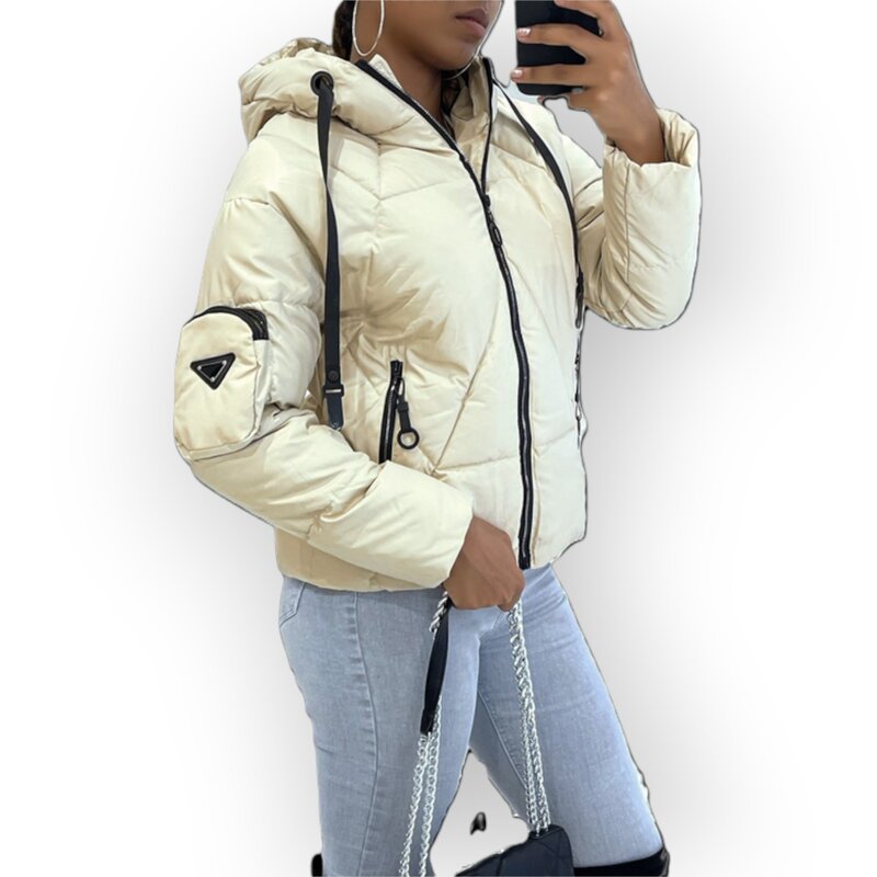 Avelyn Dons jack Luxe Kunstleer - Capuchon