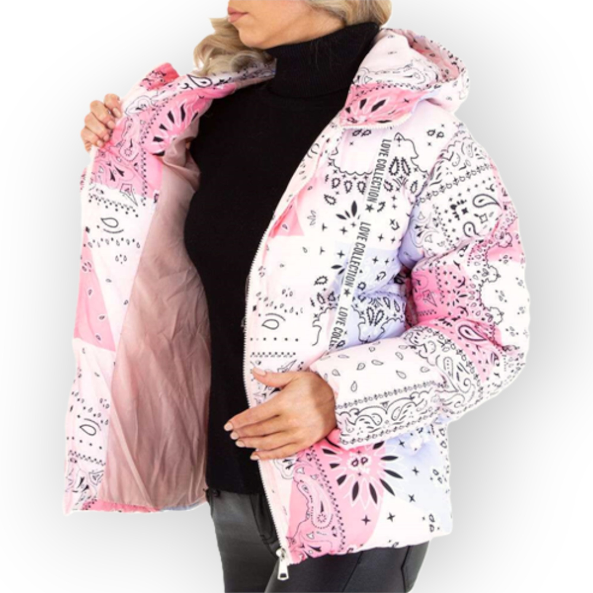 Lunelle – Lichtgewicht Gewatteerd Jack - Bandana Print