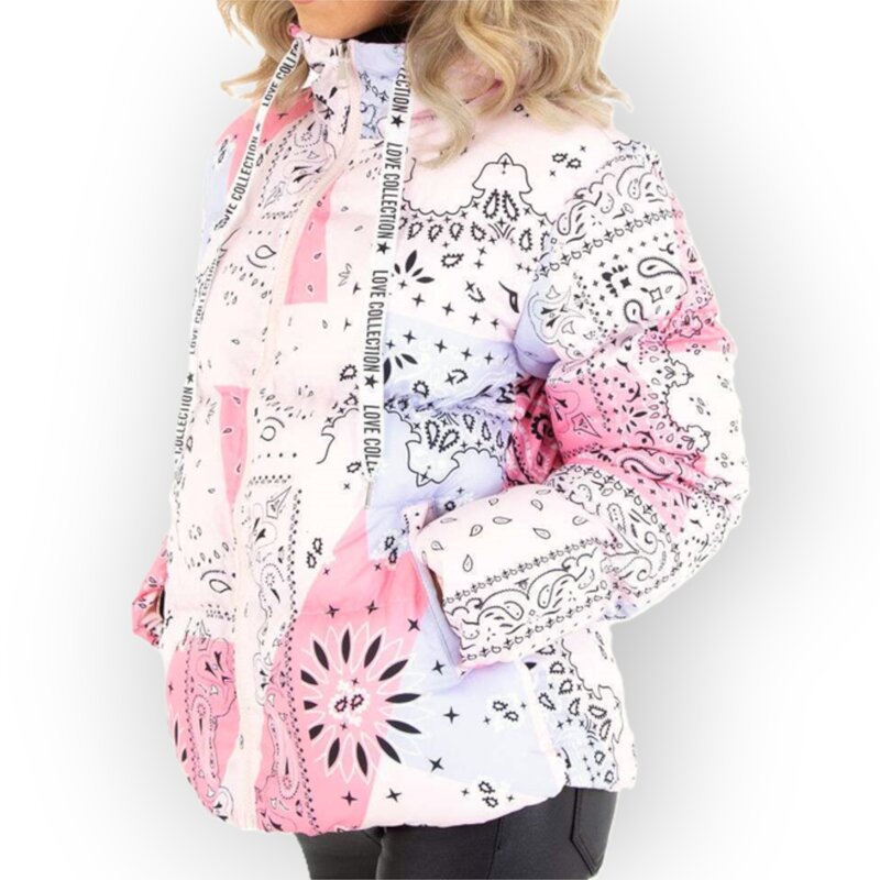 Lunelle – Lichtgewicht Gewatteerd Jack - Bandana Print