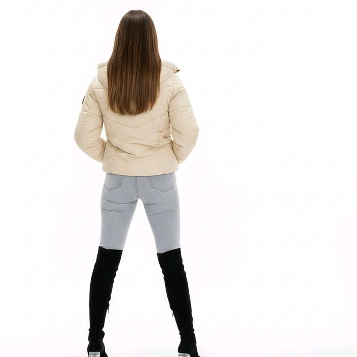 Avelyn Dons jack Luxe Kunstleer - Capuchon