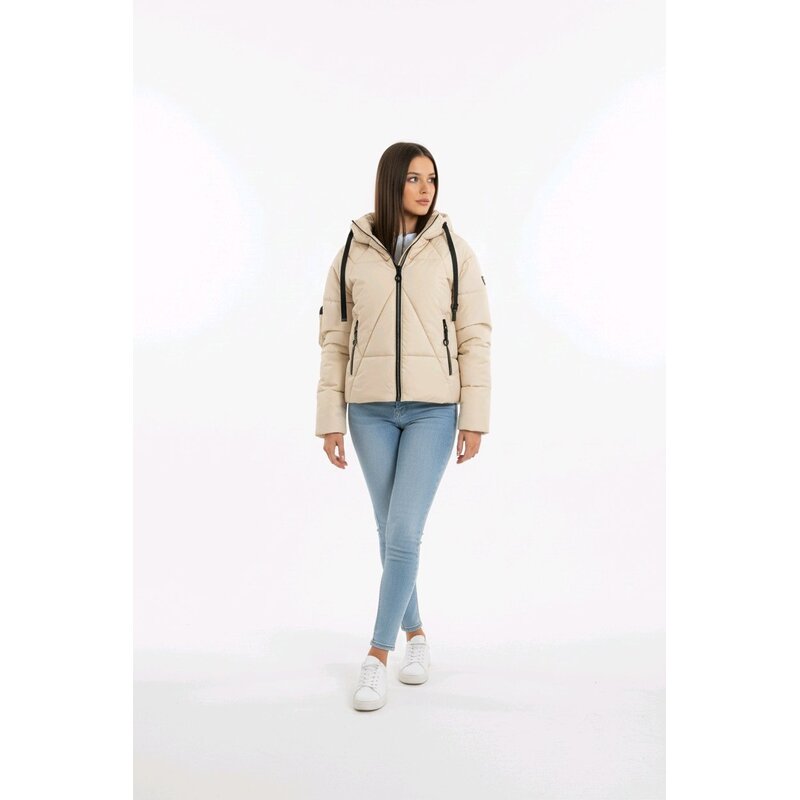 Avelyn Dons jack Luxe Kunstleer - Capuchon