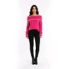 Off-shoulder  Trui - Trendvol - Fuchsia