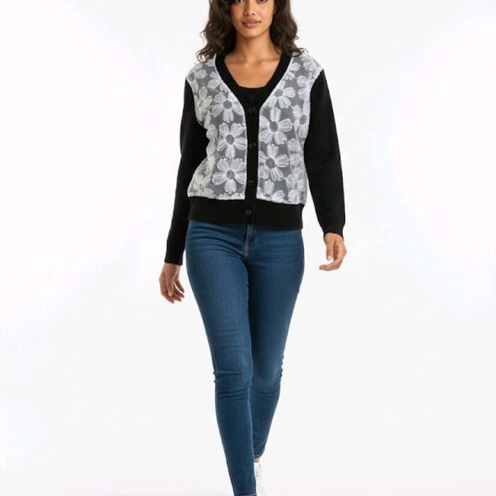 Zara Vest - Bloemen - Tule - Pailletten