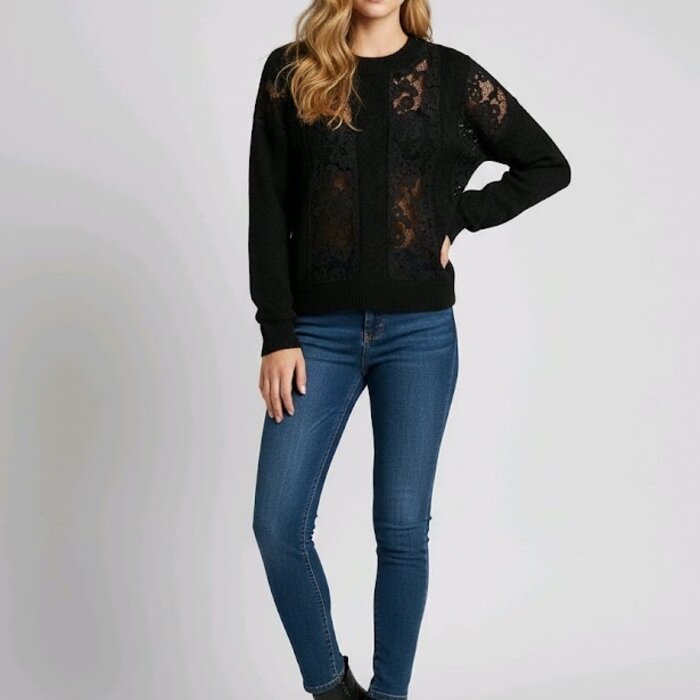 Mirelva – Trui Met Elegante Kanten Inzet