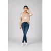 Elin – Licht Beige Trui Met Witte Sterren