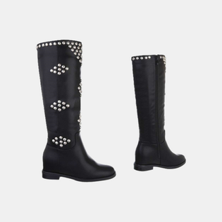 Roxie – Stud Laarzen Leder