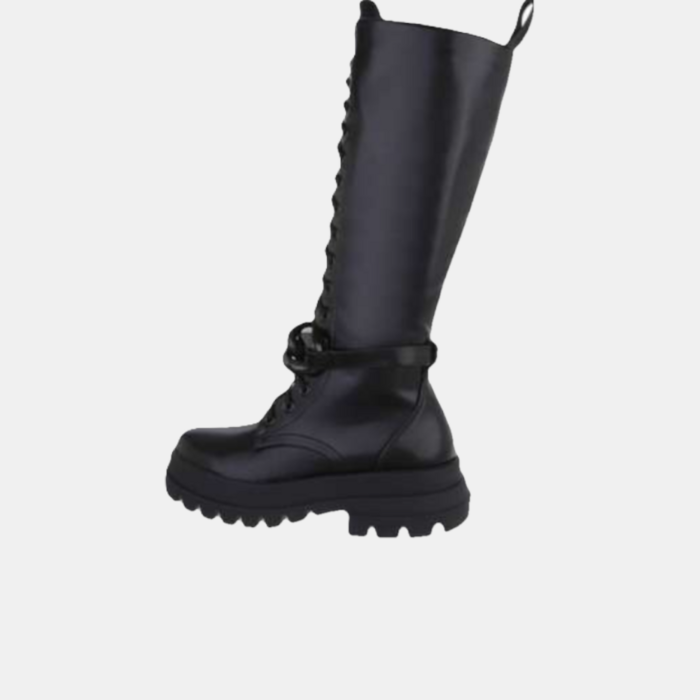 Mila – Veterlaarzen Met Afneembare Kettingband