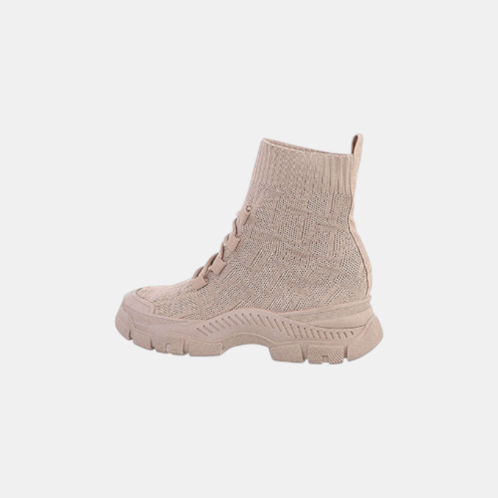 Kaya – Khaki Sok Sneakers Met Veters