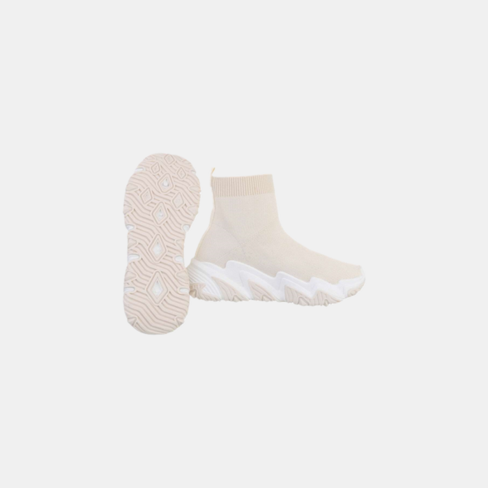 Zoë – Sok Sneakers Met Witte Zigzagzool