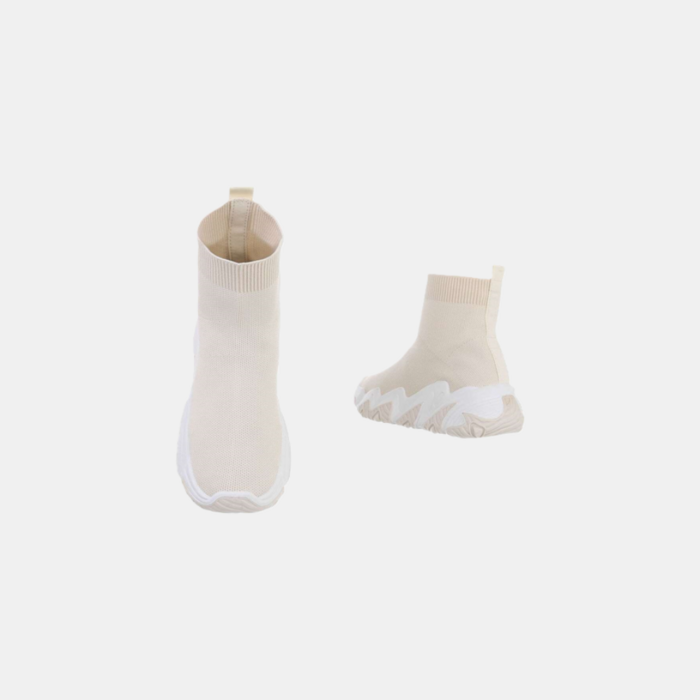 Zoë – Sok Sneakers Met Witte Zigzagzool