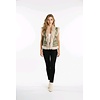 Elegant Vest  Faux Bont - Geborduurde Bloemen - Dames