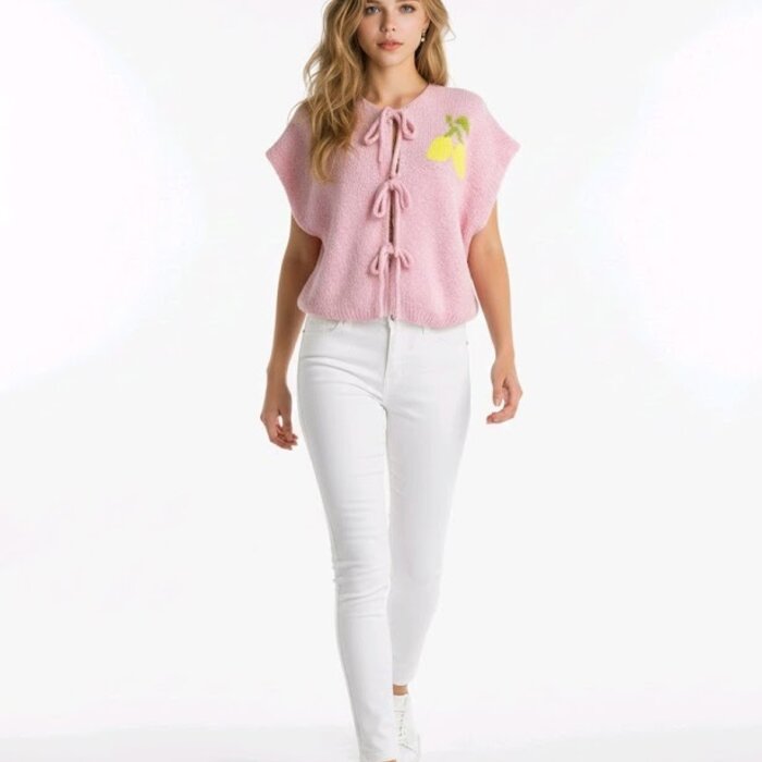 Lemon Bliss |  Gebreide Gilet – Zacht - Uniek