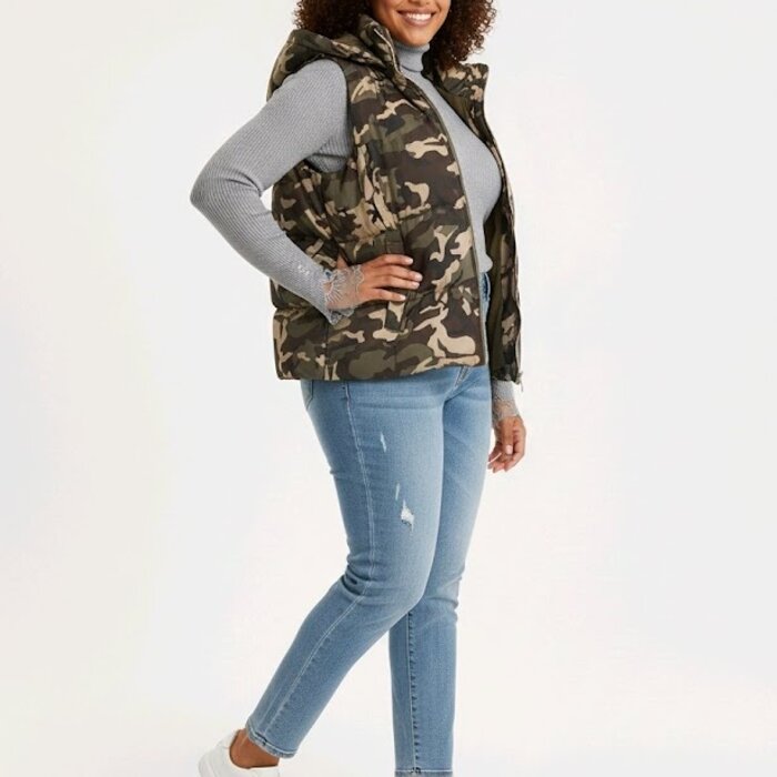 Bodywarmer - Camouflage - Capuchon