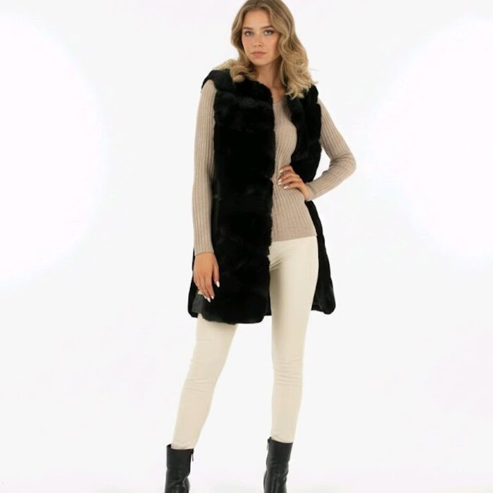 Luxe - Faux Fur - Bodywarmer - Leder - Dames Design