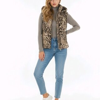 Bodywarmer - Luipaardprint