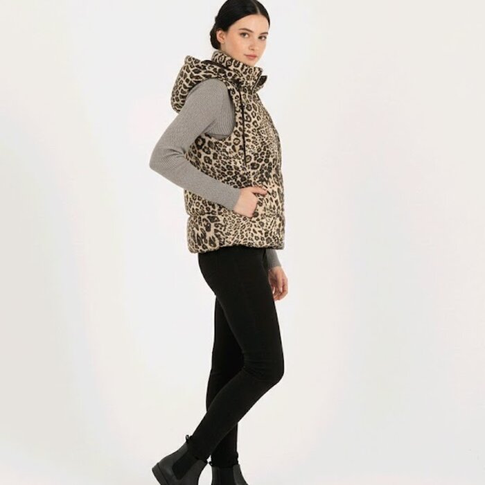 Bodywarmer - Luipaardprint