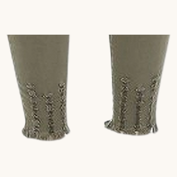 Olivia – Olijfgroene Skinny Jeans Met Hoge Taille