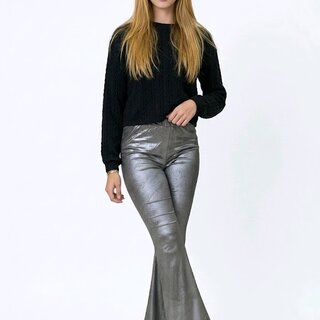 Ziva | Flare Broek Zilver
