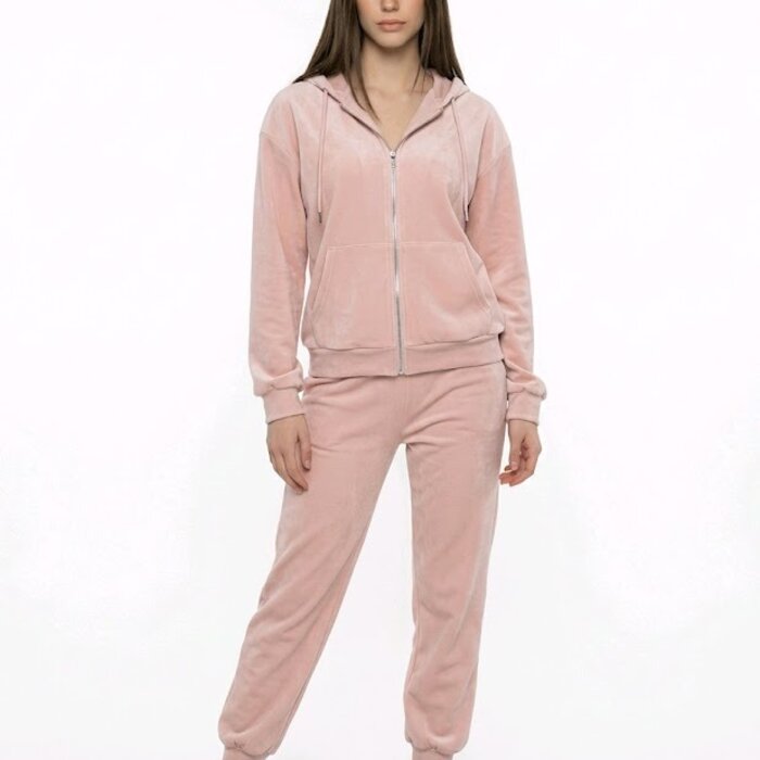 Elin – 3-Delig Roze Joggingpak Met Bodywarmer