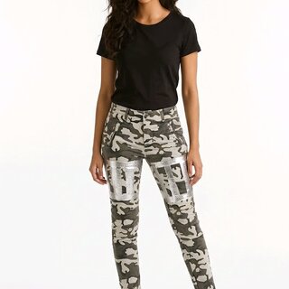 Camouflage Jeans - Zilverpatroon