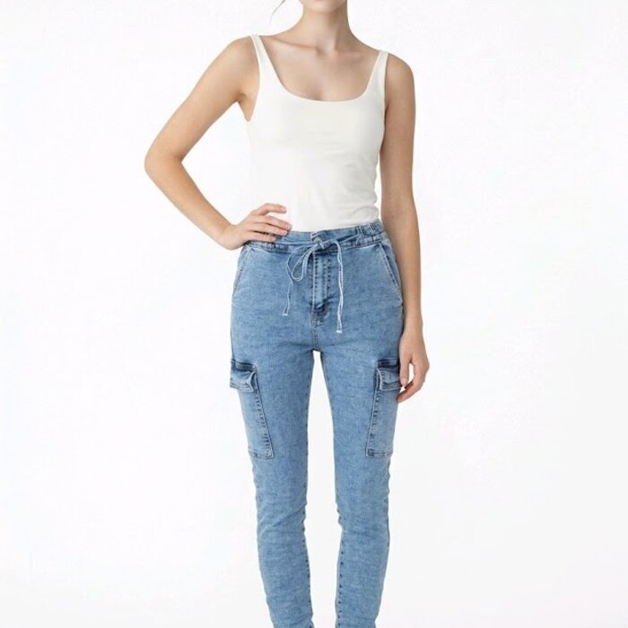 Mason – Cargo Jeans Met Elastische Taille