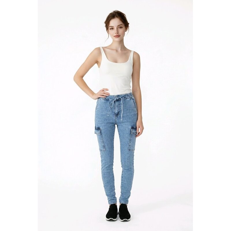 Mason – Cargo Jeans Met Elastische Taille