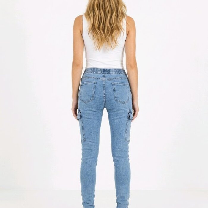 Mason – Cargo Jeans Met Elastische Taille