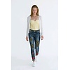 Roxie – Denim Jeans Met Bloemen En Ringdetails