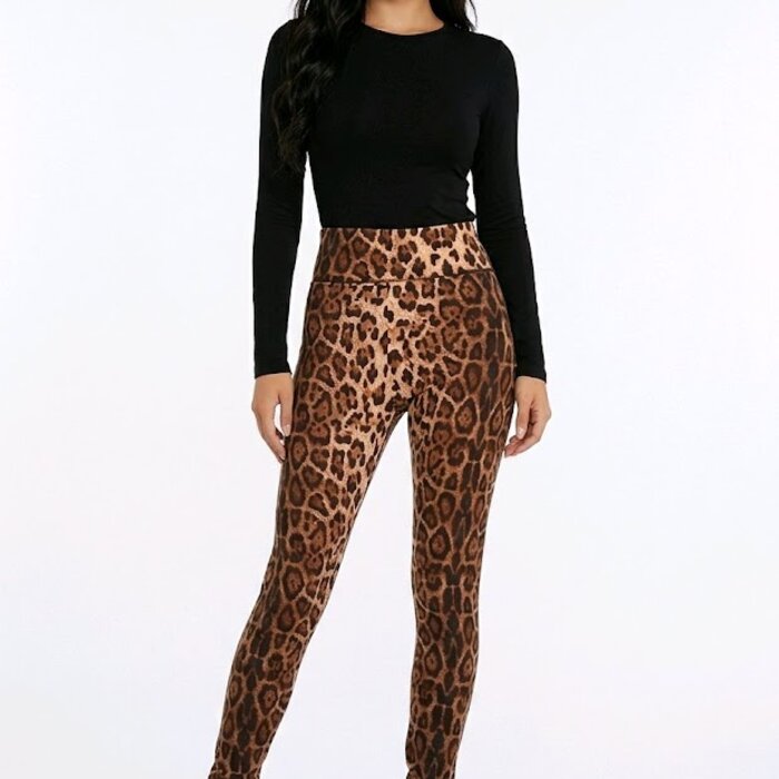 Zena – Legging Met Luipaardprint En Hoge Taille