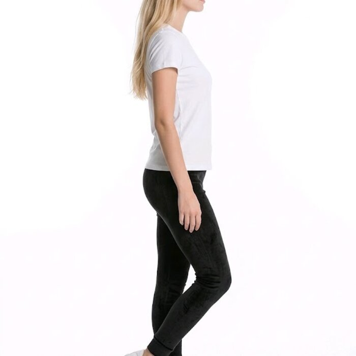 Velia – Zwarte Fluwelen Joggingbroek