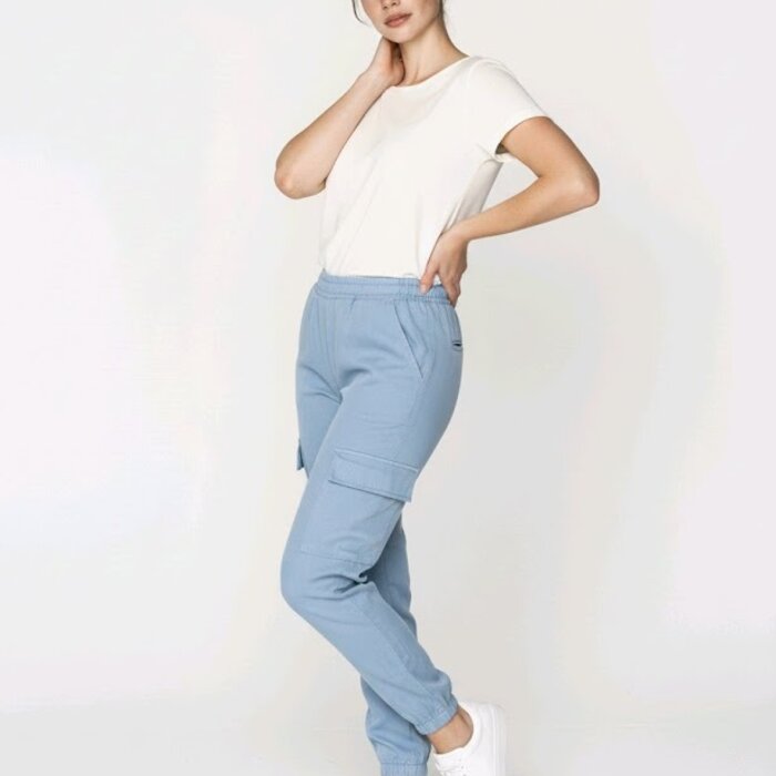 Vittoria – Soepele Denim Look Jogging Cargo Broek