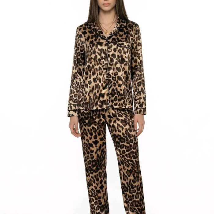 Leopard |  Satijnen Pyjama Set