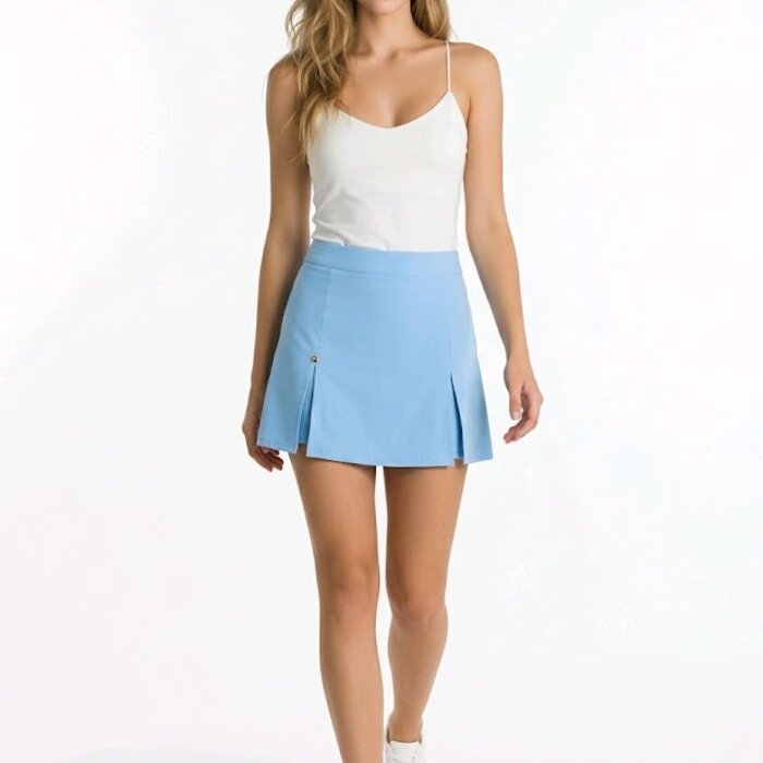 Luchtige Skort in Pastel kleuren, Blauw, Lila en Fuchsia