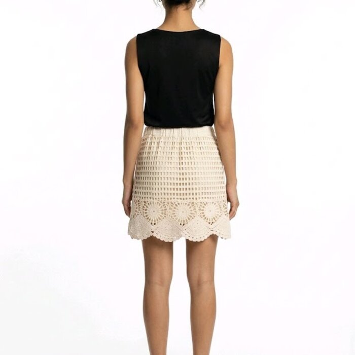 Samira Broderie Rok | Met Elastische Tailleband